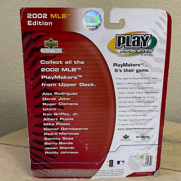 NIB 2002 Play Makers MLB Baseball Jason Giambi Play Makers Bobblehead & Card - Picture 6 of 6